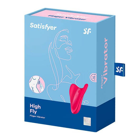 SATISFYER - VIBRADOR DE DEDO HIGH FLY FUCSIA