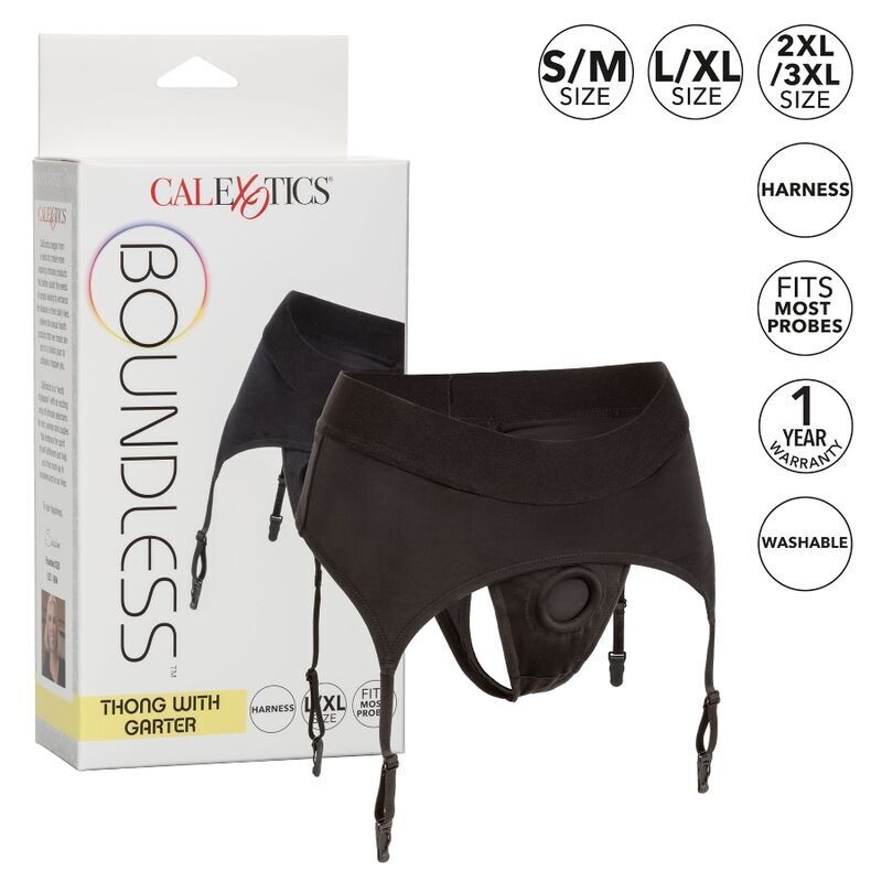CALEXOTICS - TANGA SIN LÍMITES CON LIGUERO S/M