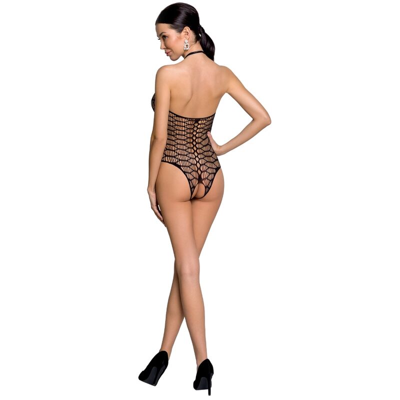 PASIÓN - MUJER BS087 BODYSTOCK NEGRO TALLA ÚNICA
