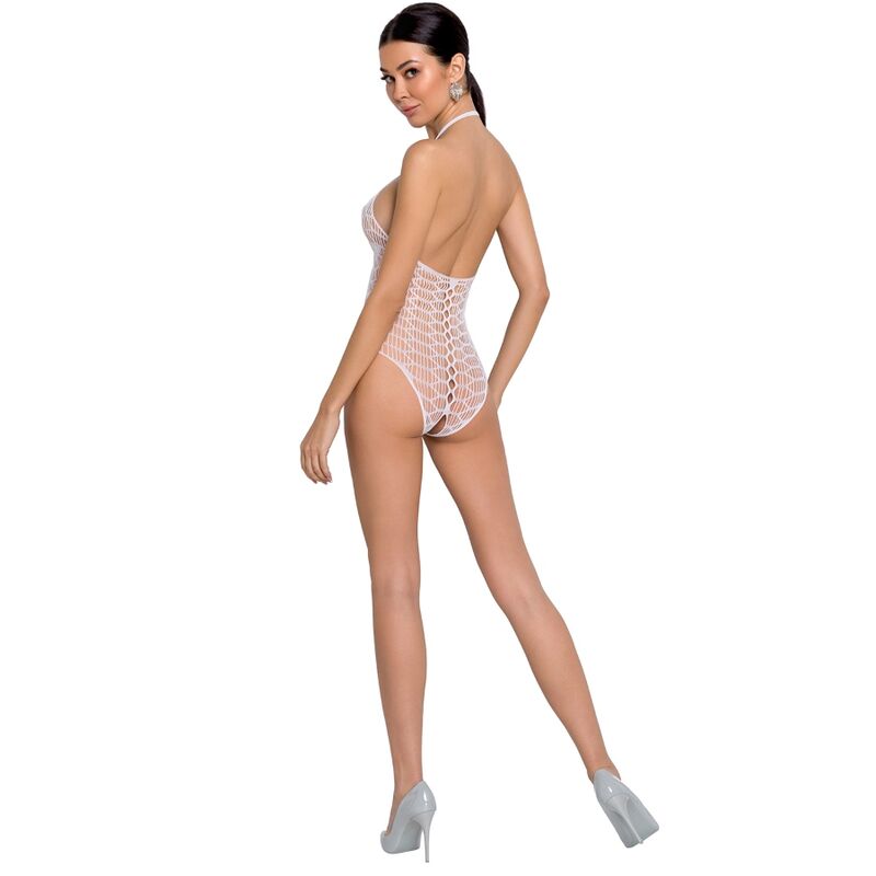 PASIÓN - MUJER BS087 BODYSTOCKING BLANCO TALLA ÚNICA