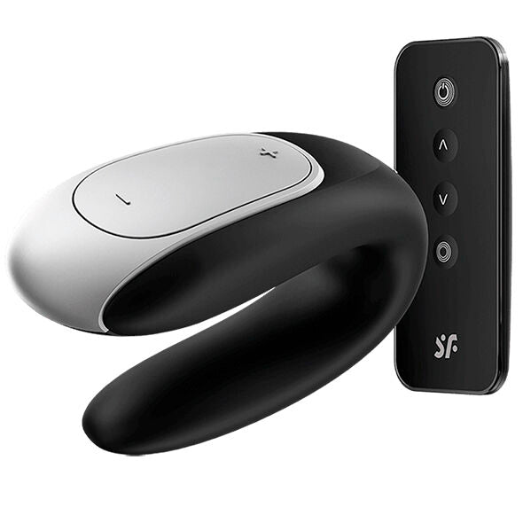 SATISFYER - VIBRADOR DOBLE FUN PARTNER NEGRO