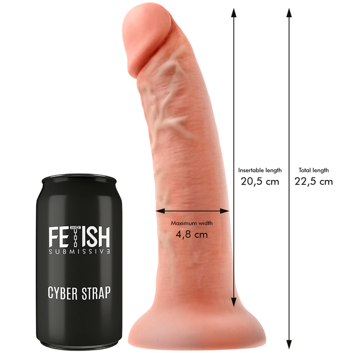 FETISH SUBMISSIVE CYBER STRAP - ARNÉS CON DILDO Y BALA CONTROL REMOTO WATCHME L TECHNOLOGY