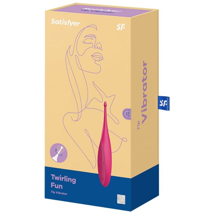 SATISFYER - VIBRADOR CON PUNTA GIRATORIA Y DIVERTIDA ROSA