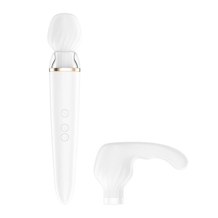SATISFYER - APLICACIÓN DOBLE WANDER BLANCA