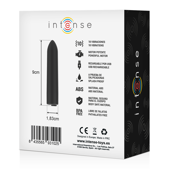 INTENSO - BALA VIBRADORA - 10 PATRONES