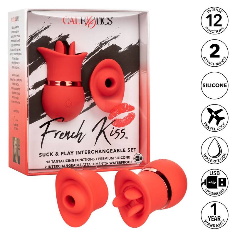 CALEXOTICS - SET DE CHUPAR Y JUGAR CON BESO FRANCÉS