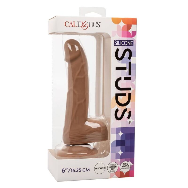 CALEXOTICS - Tachuelas de silicona 15,24 cm marrón