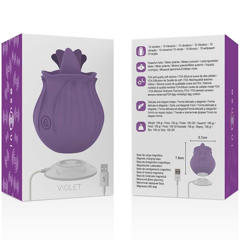 ESTIMULADOR INTENSO - VIOLETA CL TORIS 10 VIBRACIONES LILA