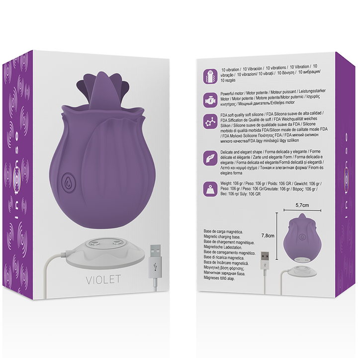 ESTIMULADOR INTENSO - VIOLETA CL TORIS 10 VIBRACIONES LILA