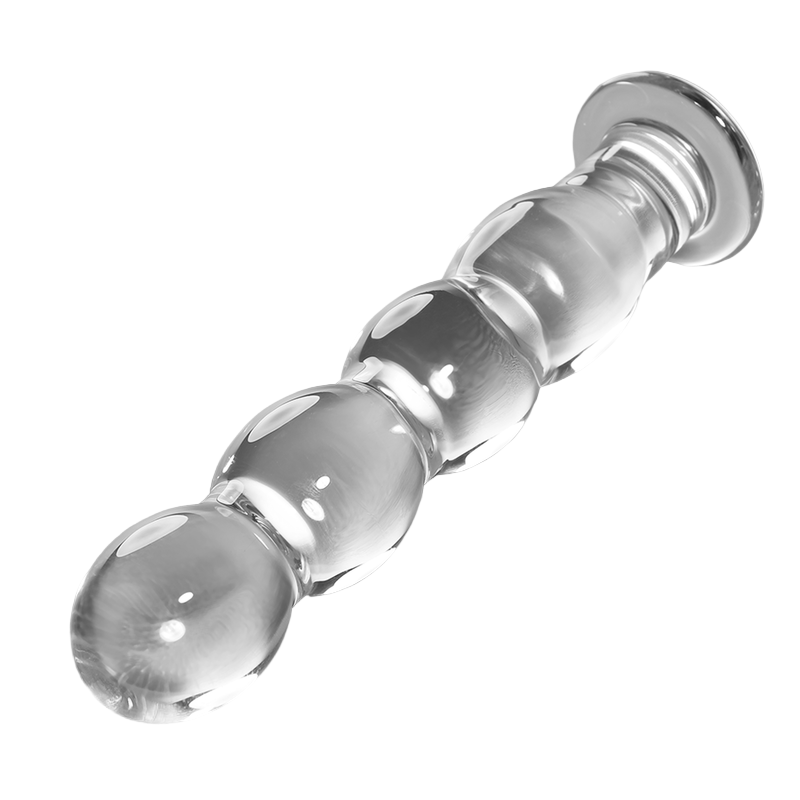 SERIE NEBULA DE IBIZA - MODELO 10 DILDO VIDRIO BOROSILICATO TRANSPARENTE 16,5 CM -O- 3,5 CM