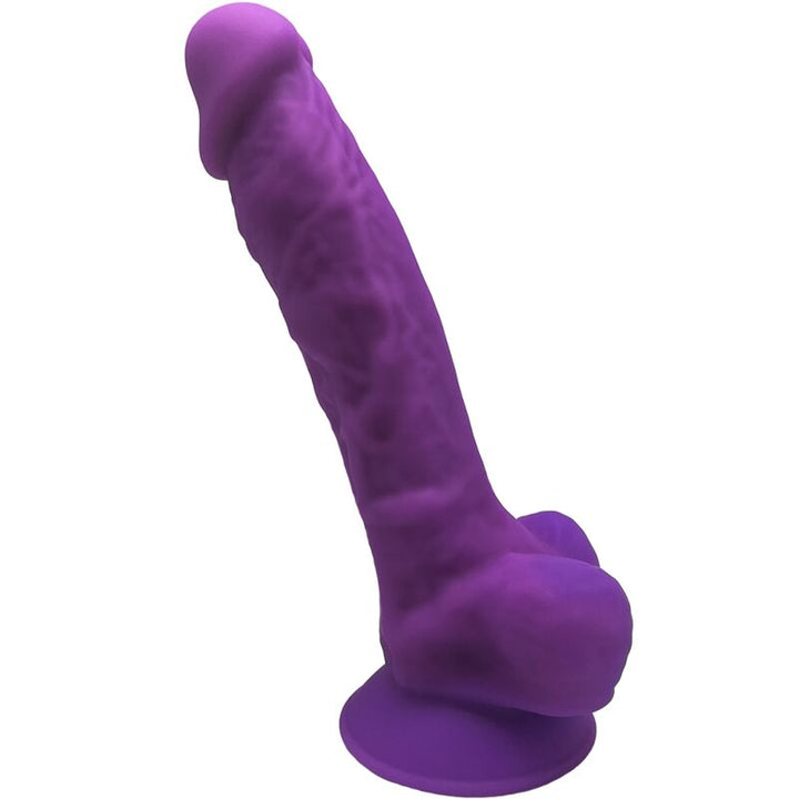 SILEXD - MODELO 1 PENE REALISTA PREMIUM SILEXPAN SILICONA VIOLETA 17.5 CM