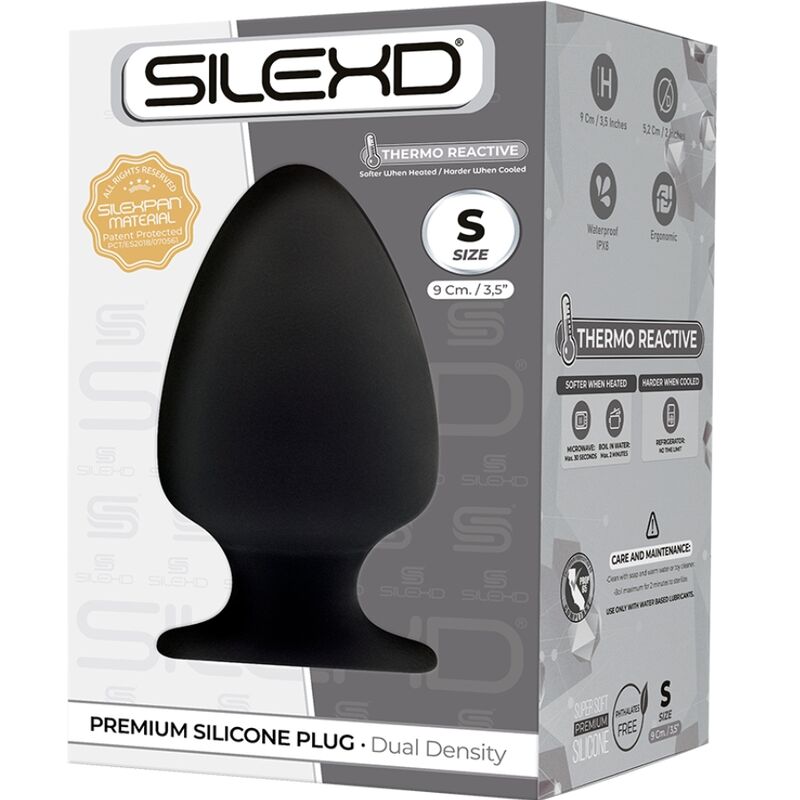 SILEXD - MODELO 1 PLUG ANAL PREMIUM SILEXPAN SILICONA PREMIUM TERMOREACTIVO TALLA S