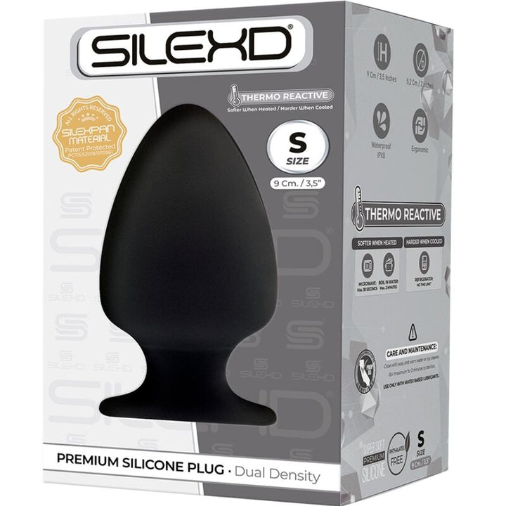 SILEXD - MODELO 1 PLUG ANAL PREMIUM SILEXPAN SILICONA PREMIUM TERMOREACTIVO TALLA S