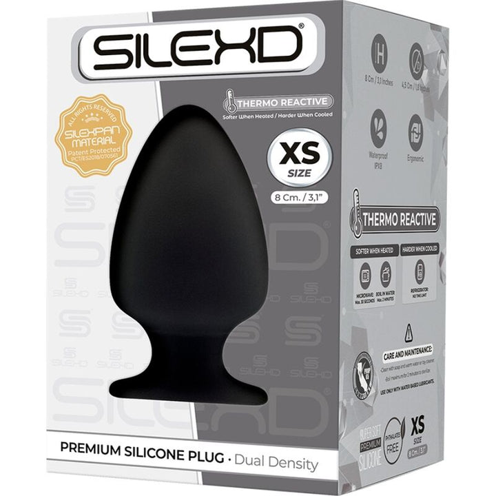 SILEXD - MODELO 1 PLUG ANAL PREMIUM SILEXPAN SILICONA PREMIUM TERMOREACTIVO TALLA XS