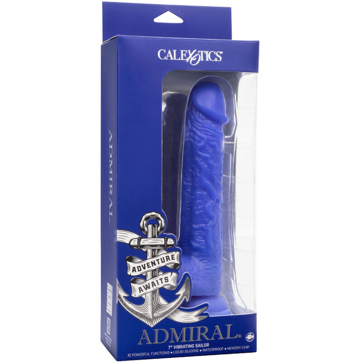 CALEXOTICS - ADMIRAL SAILOR DILDO VIBRADOR REALISTA AZUL