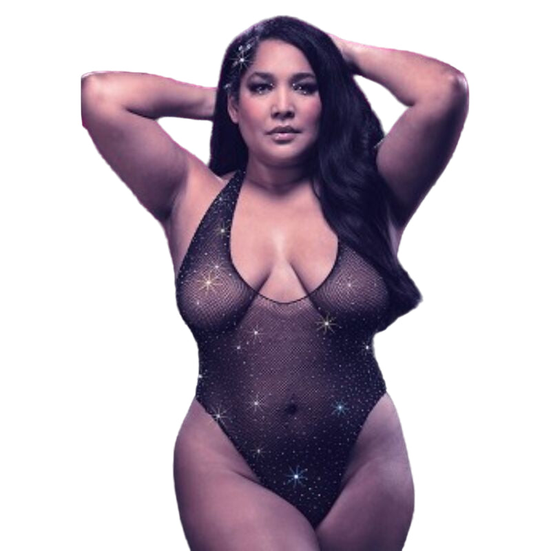 CALEXOTICS - RADIANCE SHOULDER SHRUG RHINE PLUS SIZE