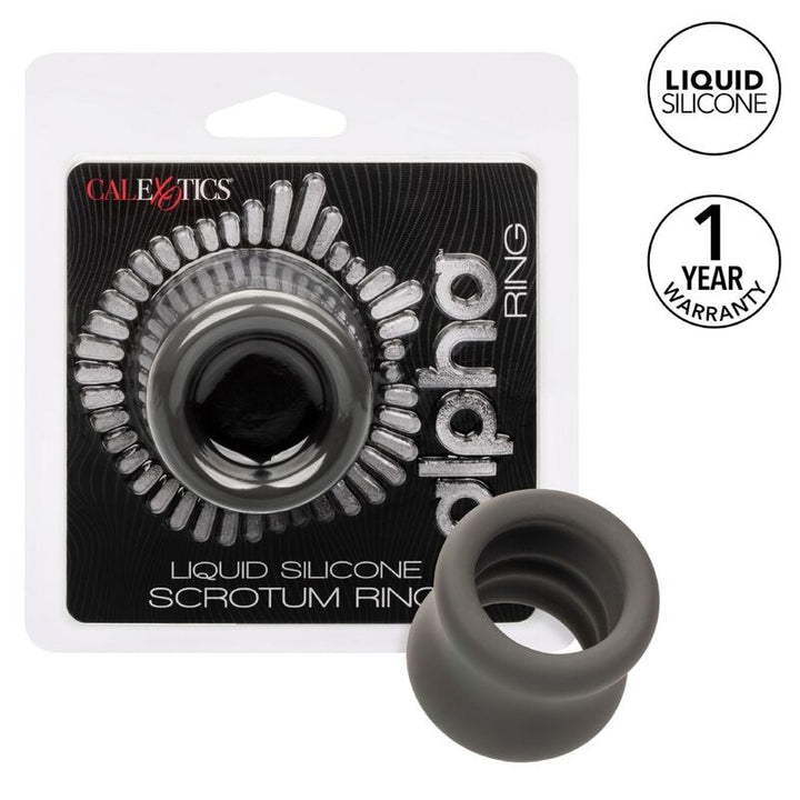CALEXOTICS - ANILLO ESTIRADOR DE ESCROTO ALPHA NEGRO