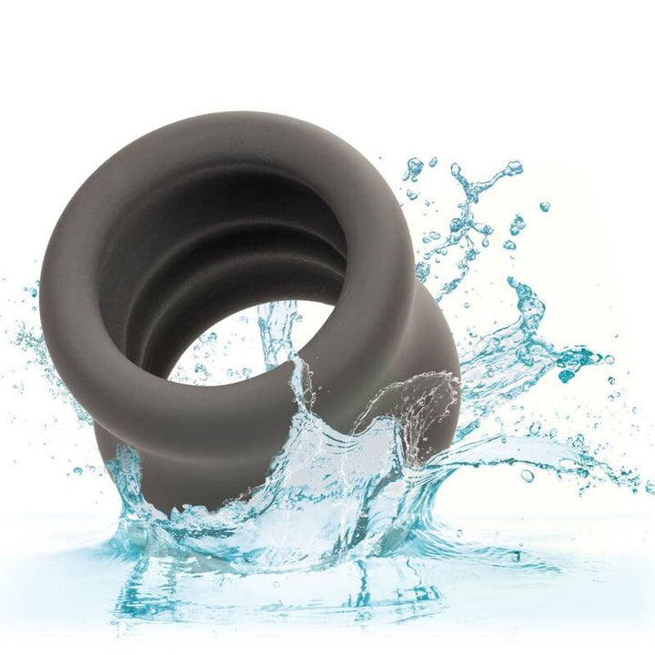 CALEXOTICS - ANILLO ESTIRADOR DE ESCROTO ALPHA NEGRO