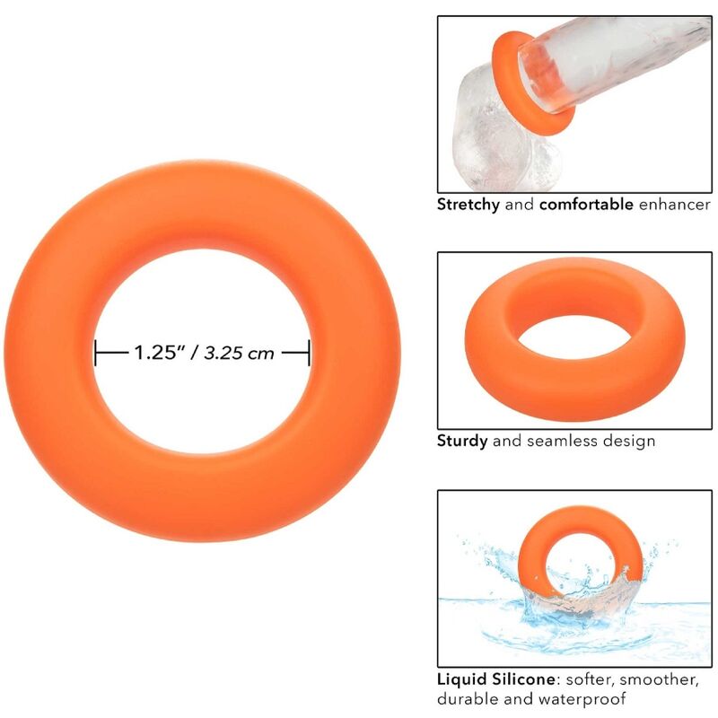 CALEXOTICS - ALPHA PROLONG ANILLO GRANDE NARANJA