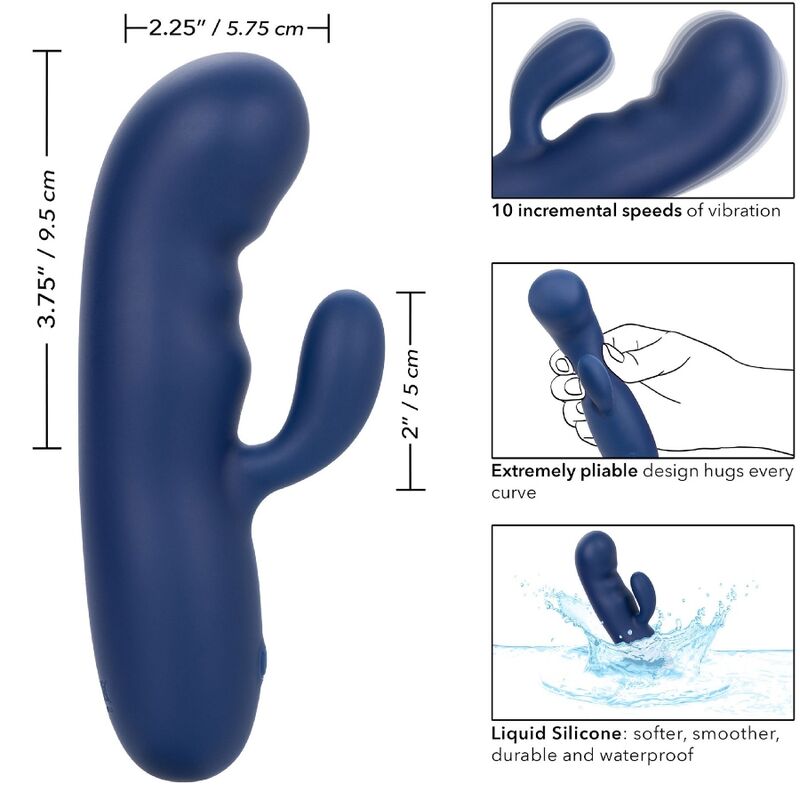 CALEXOTICS - DÚO DE CACHEMIRA Y SEDA AZUL