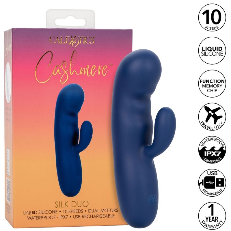 CALEXOTICS - DÚO DE CACHEMIRA Y SEDA AZUL