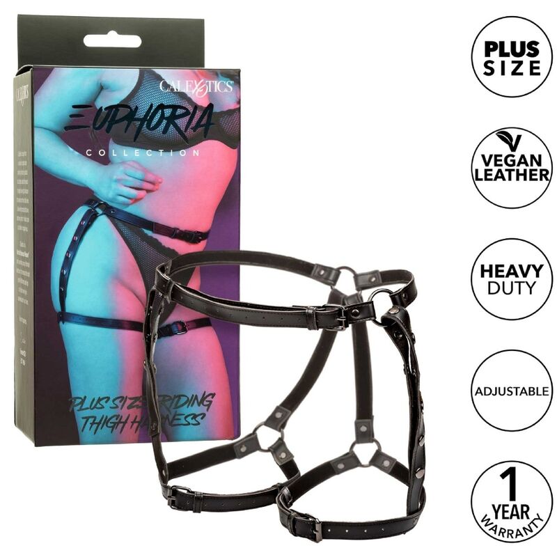 CALEXOTICS - ARNÉS DE MUSLO PARA MONTAR EUPHORIA DE TALLA GRANDE