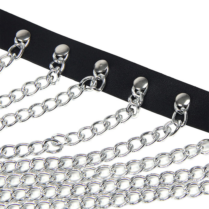 SUBBLIME - ARNÉS DE PECHO CON CADENAS DE ANILLO GRANDES TALLA ÚNICA