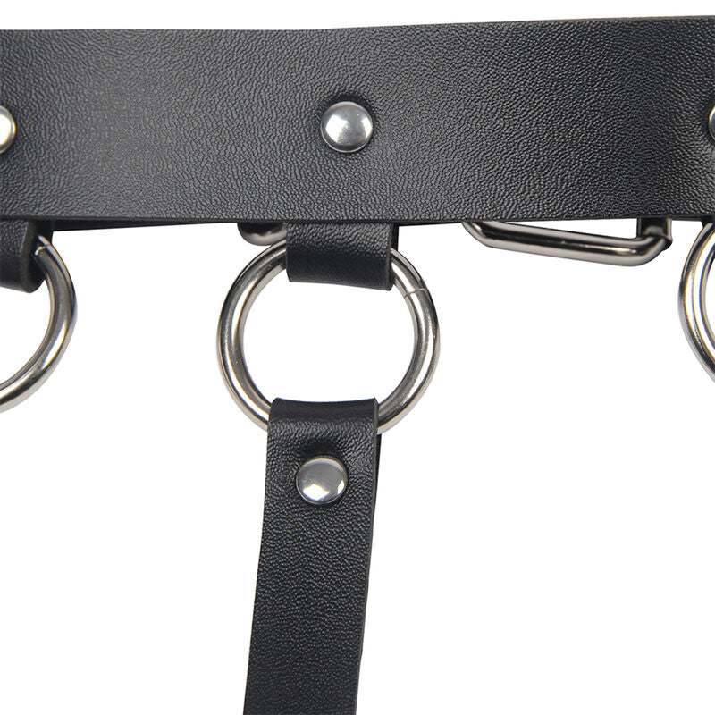 SUBBLIME - ARNÉS DE PECHO CON CADENAS DE ANILLO GRANDES TALLA ÚNICA