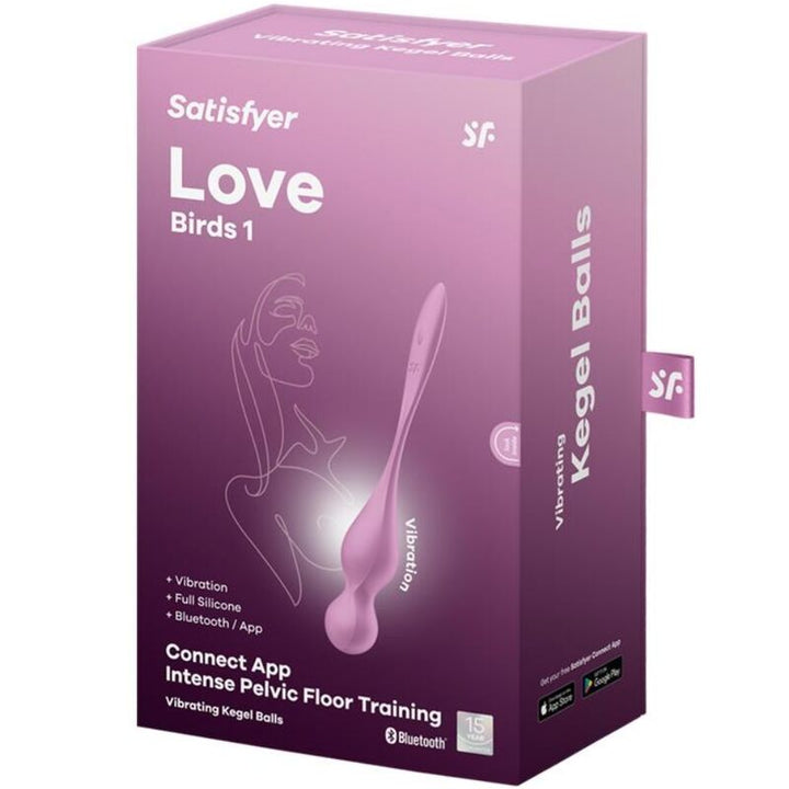 SATISFYER - LOVE BIRDS BOLAS VIBRATORIAS KEGEL ROSAS