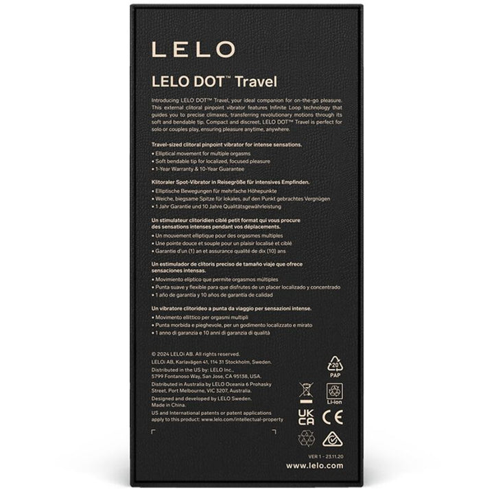 LELO - ESTIMULADOR DE CLÍTORIS DE VIAJE DOT ROSA