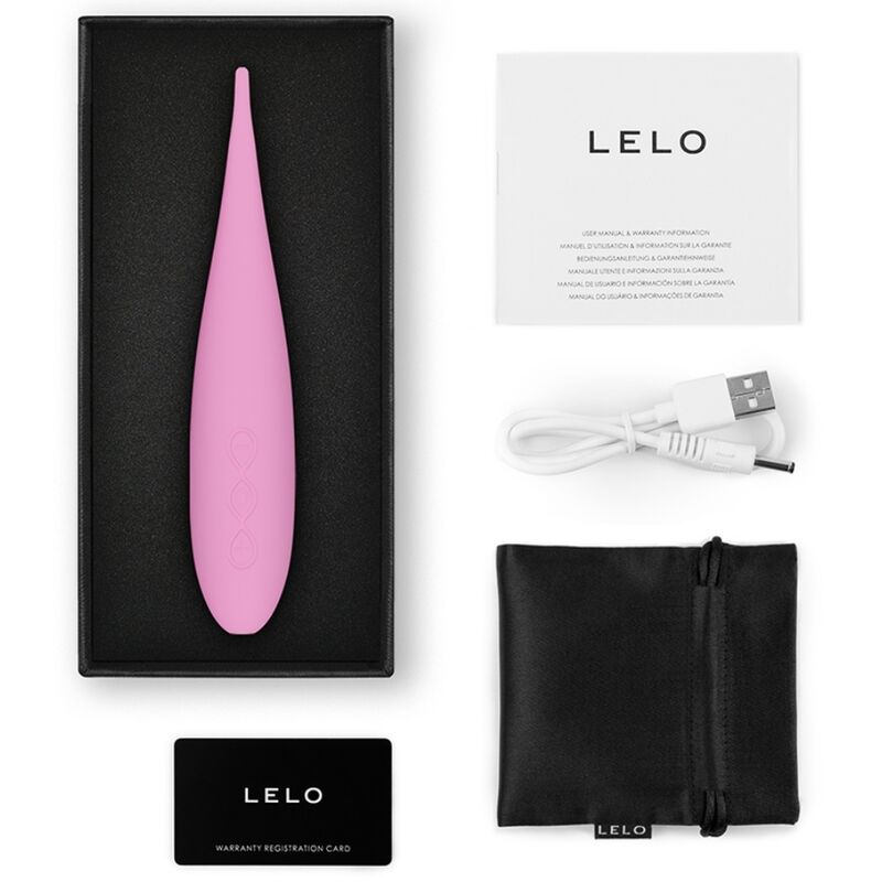 LELO - ESTIMULADOR DE CLÍTORIS DE VIAJE DOT ROSA