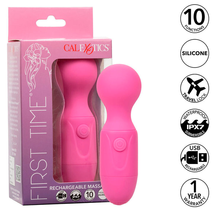CALEXOTICS - PRIMER MASAJEADOR RECARGABLE 10 VIBRACIONES ROSA