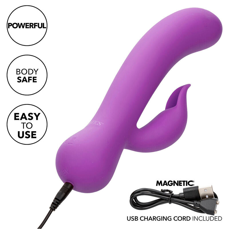 CALEXOTICS - VIBRADOR DE PLACERES RECARGABLE MORADO PARA PRIMERA VEZ