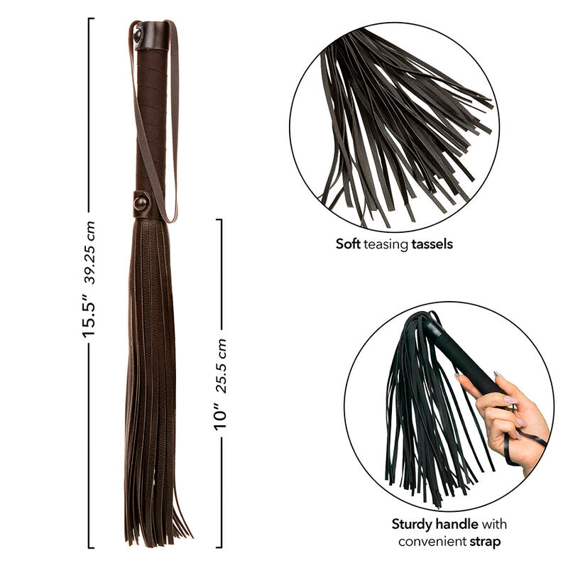 CALEXOTICS - FLOGGER NOCTURNO DE CUERO NEGRO