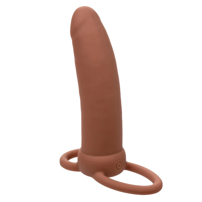 CALEXOTICS - MAXX THICK DOBLE PENETRADOR 10 VIBRACIONES MARRÓN