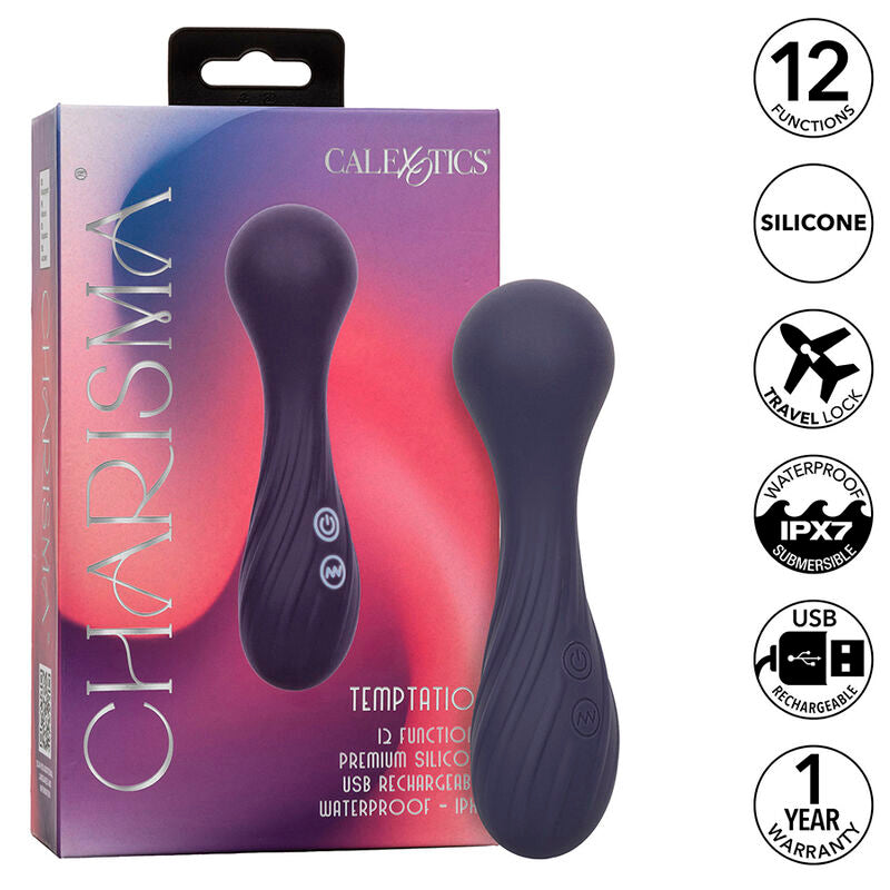 CALEXOTICS - MASAJEADOR CHARISMA TEMPTATION 12 FUNCIONES MORADO