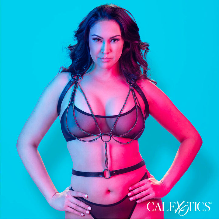 CALEXOTICS - EUPHORIA MULTICHAIN HALTER HARNESS PREMIUM PLUS SIZE