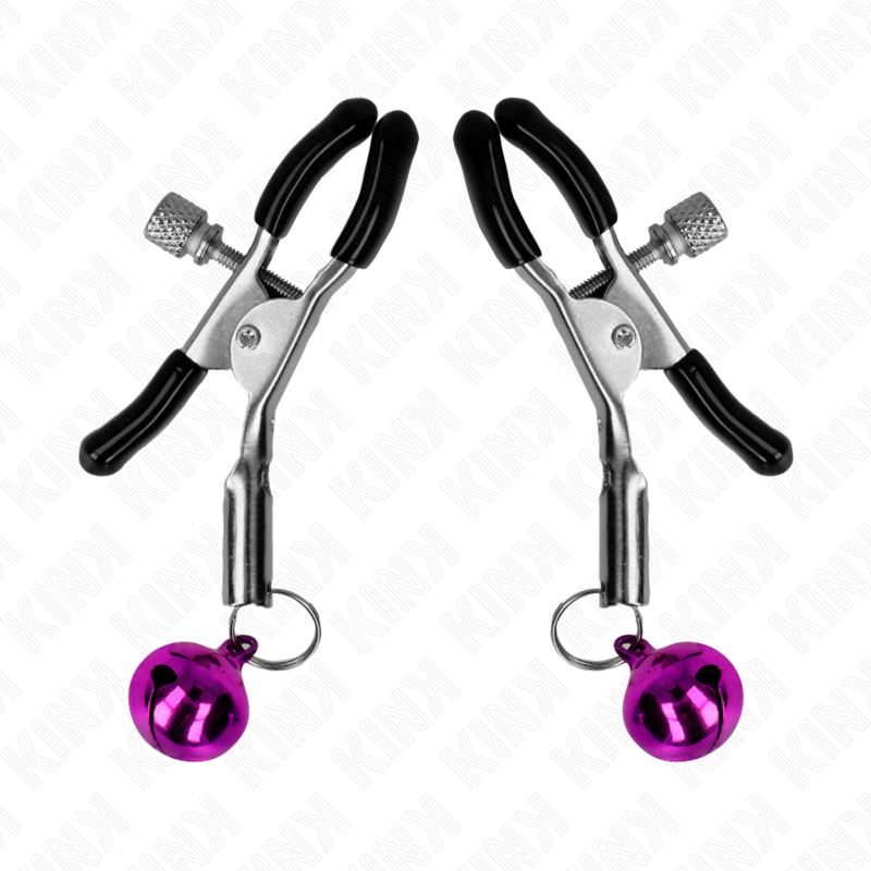 KINK - PINZA PARA PEZONES DE CAMPANA SIMPLE MORADA DE 6 CM