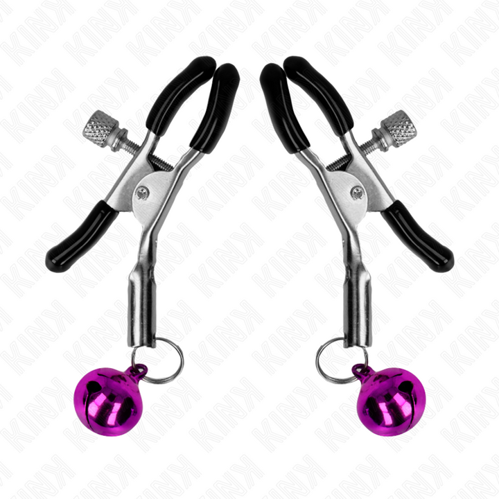 KINK - PINZA PARA PEZONES DE CAMPANA SIMPLE MORADA DE 6 CM