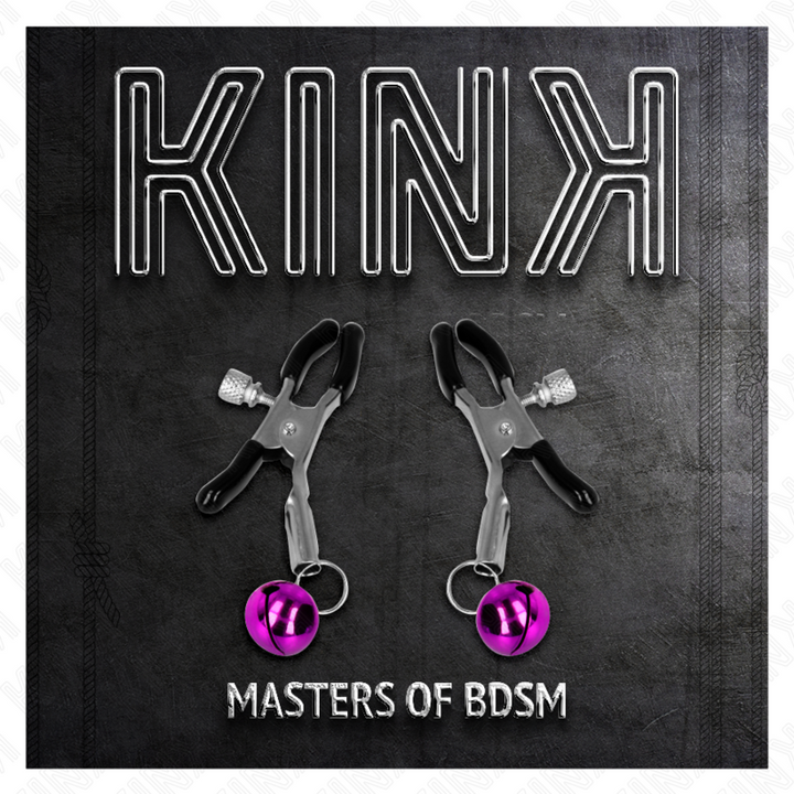 KINK - PINZA PARA PEZONES DE CAMPANA SIMPLE MORADA DE 6 CM