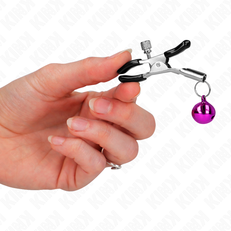 KINK - PINZA PARA PEZONES DE CAMPANA SIMPLE MORADA DE 6 CM