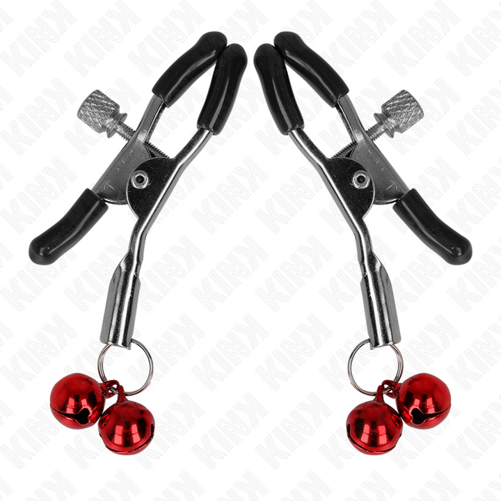 KINK - PINZA PARA PEZONES DOBLE CAMPANA ROJA 6 CM