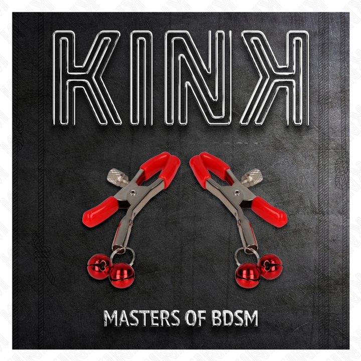 KINK - PINZA PARA PEZONES DOBLE CAMPANA ROJA 6 CM