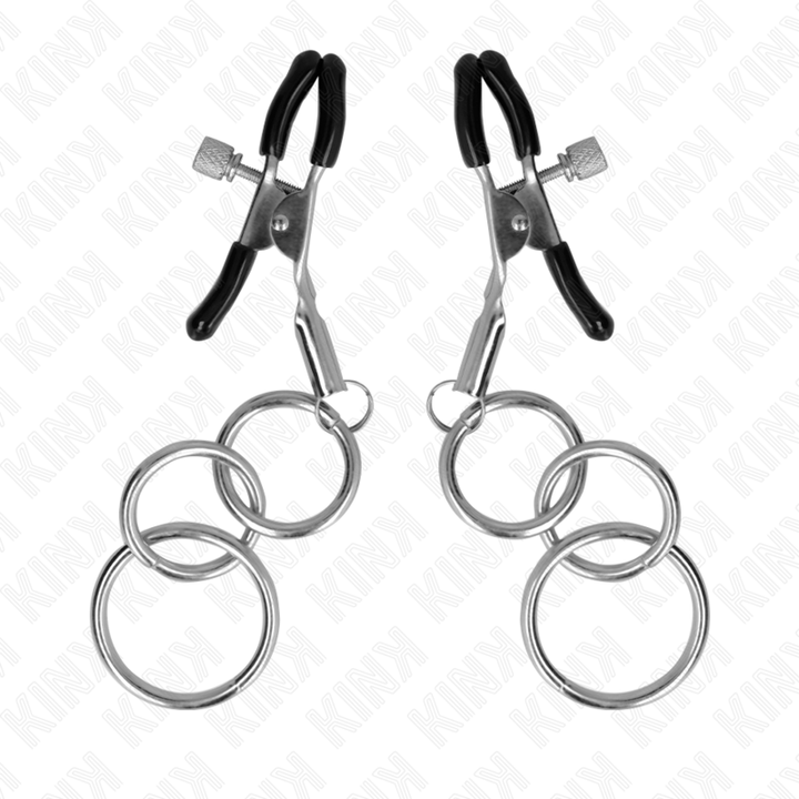 KINK - ABRAZADERA DE PEZONES CON 3 JUNTAS TÓRICAS DE 6 CM