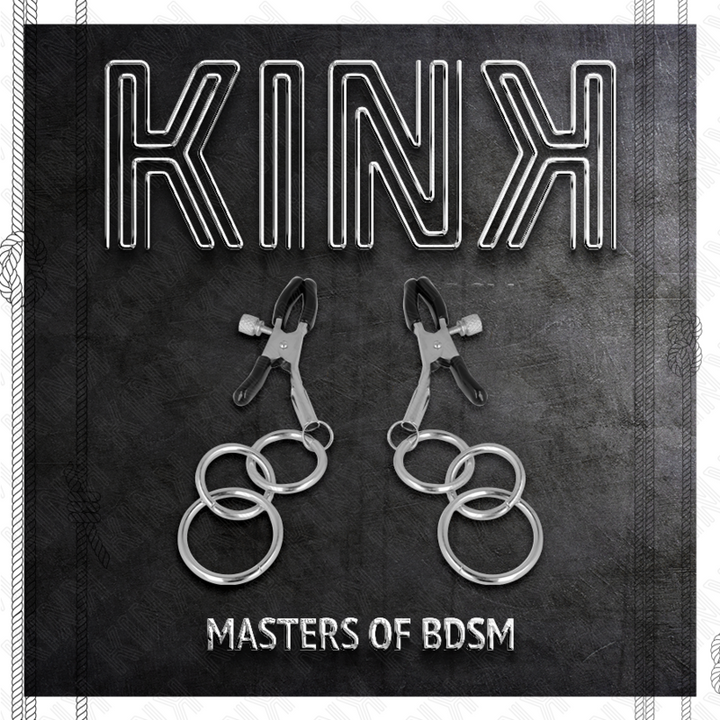 KINK - ABRAZADERA DE PEZONES CON 3 JUNTAS TÓRICAS DE 6 CM