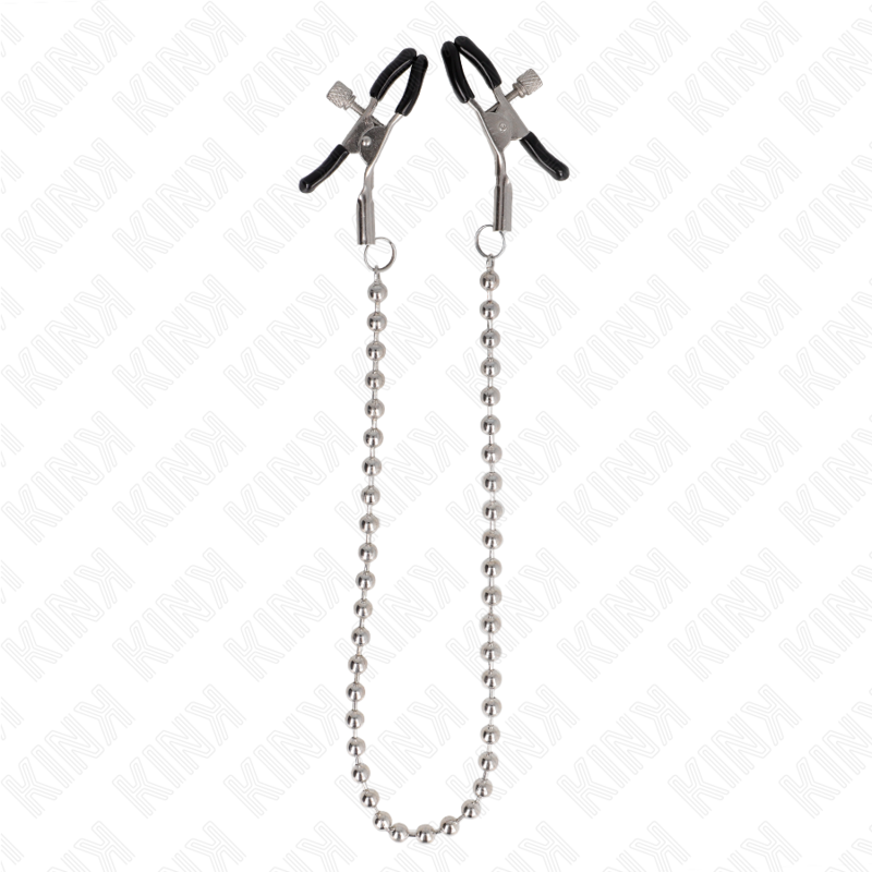 KINK - PINZAS PARA PEZONES CON CADENA DE CUENTAS 30 CM