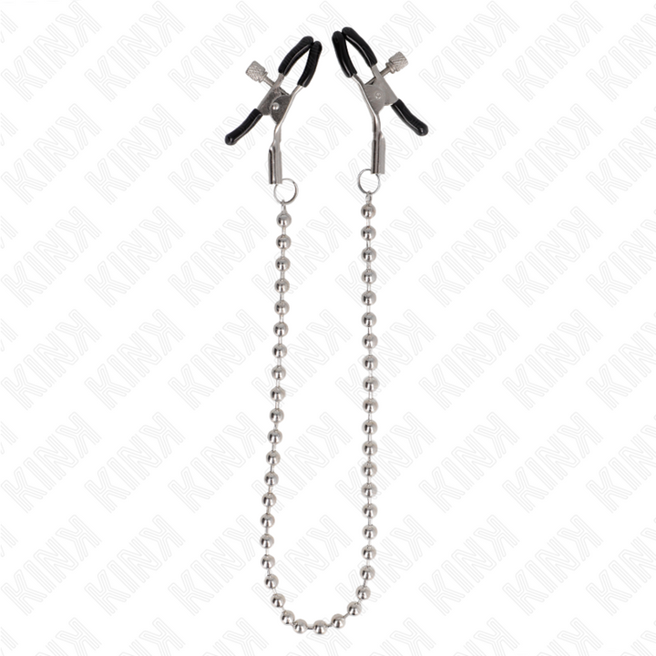 KINK - PINZAS PARA PEZONES CON CADENA DE CUENTAS 30 CM