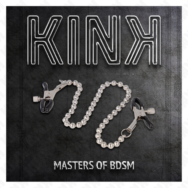 KINK - PINZAS PARA PEZONES CON CADENA DE CUENTAS 30 CM