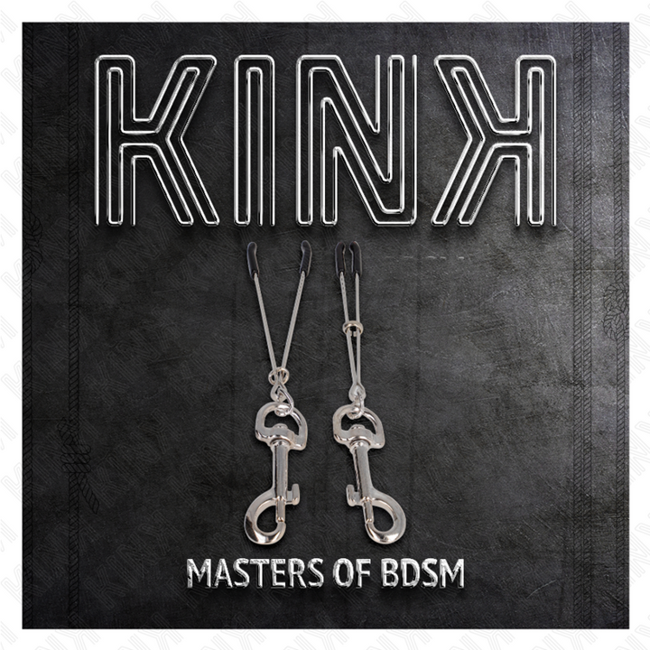 KINK - PINZA PARA PEZONES CON GANCHO FINO PLATEADO 7 CM