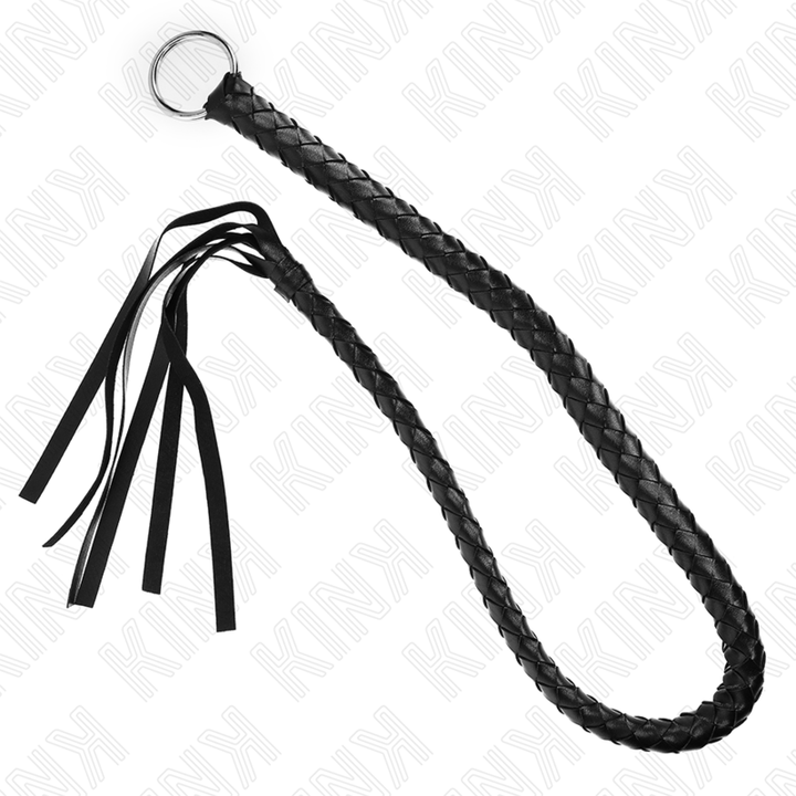 KINK - LÁTIGO DE SERPIENTE CON ANILLA DE MANO NEGRA 65 CM